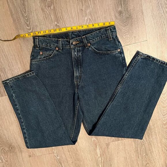 Levi's 550 Vintage 80s Orange Tag USA Relaxed Fit Blue Straight Jean Classic 33 - Picture 10 of 15